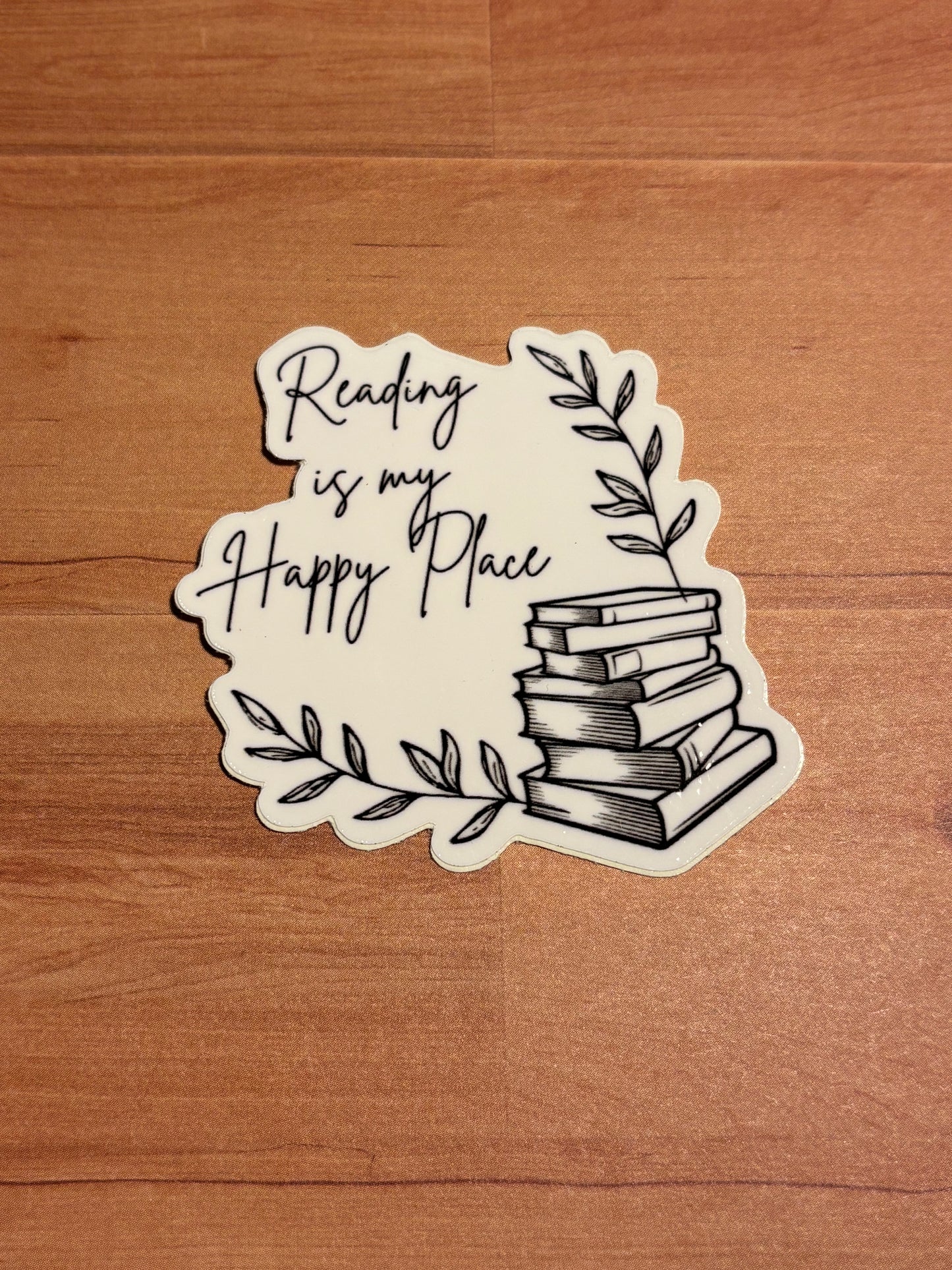 Reading Is My Happy Place Sticker